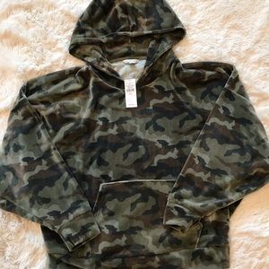AE velvet camo hoodie
